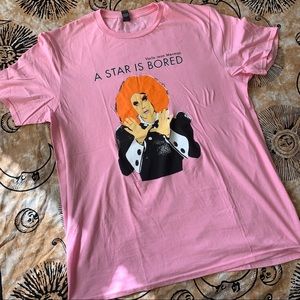 NEW Varla Jean Merman Pink Graphic Tee Size Large